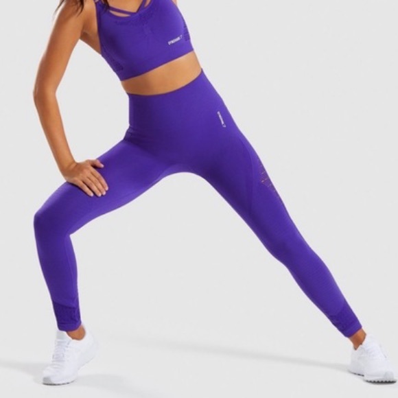 Gymshark Indigo Seamless leggings *high waisted * - Picture 2 of 9